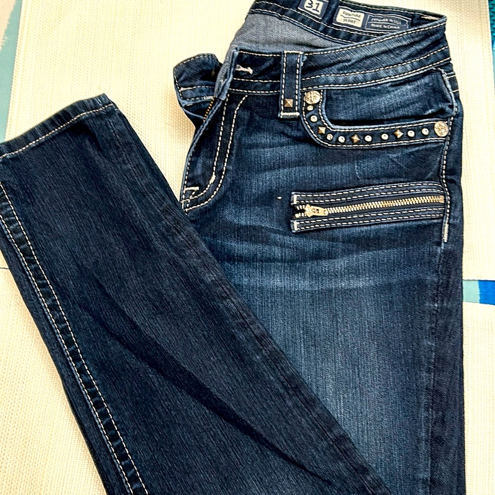 Miss Me jeans size 31 skinny fit inseam, 31